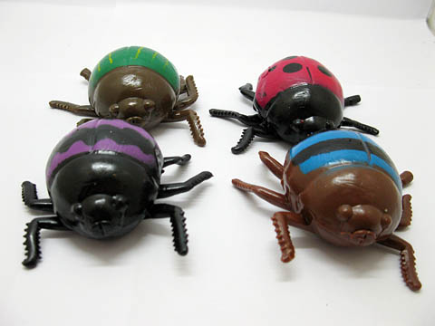 12X Funny Squishy Beetle Sticky Venting Toy for Kids - Click Image to Close