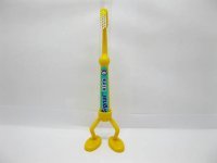 48Pcs Kid Yellow Clean Morning Toothbrushes with Stand Holder 48Pcs Kid Yellow Clean Morning Toothbrushes with Stand Holder