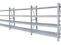 1X Long Span Shelving for Warehouse 200X60X150CM 3 Bay System