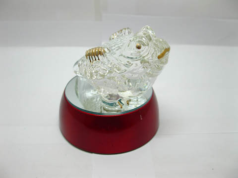 1Pc Lead Crystal Frog Toad Ornament Figurines - Click Image to Close