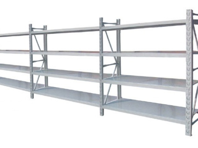 1X Long Span Shelving for Warehouse 200X50X150CM 3 Bay System - Click Image to Close