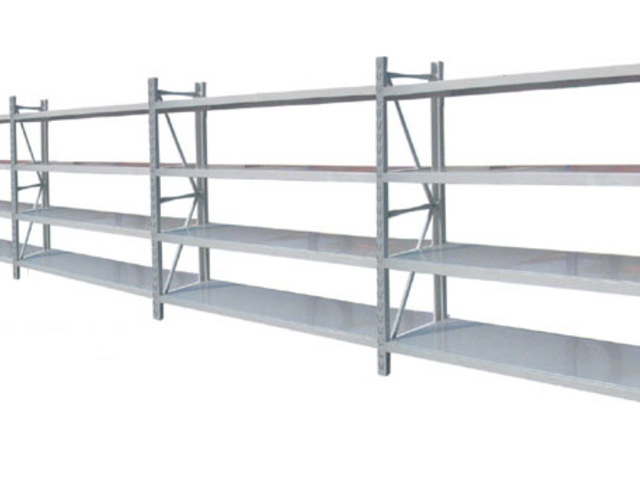 1X Long Span Shelving for Warehouse 200X50X150CM 4 Bay System - Click Image to Close