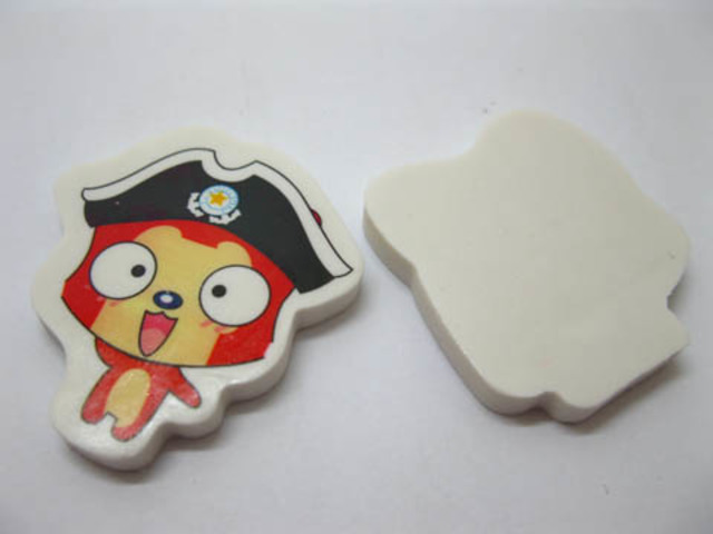 45 Novelty Red Fox Ali Shape Erasers Assorted