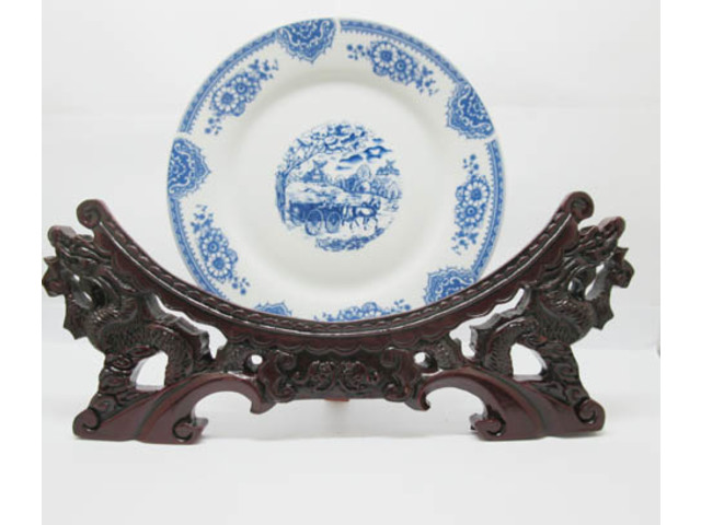 10Pcs Ancient Chinese Design Plate Display Stand 25cm High 10Pcs Ancient Chinese Design Plate Display Stand 25cm High