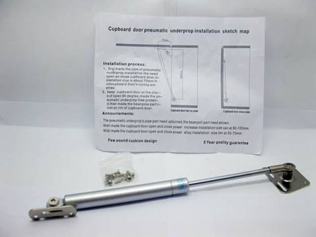 2X New Pneumatic Stay with Fixed Base 100N - Click Image to Close