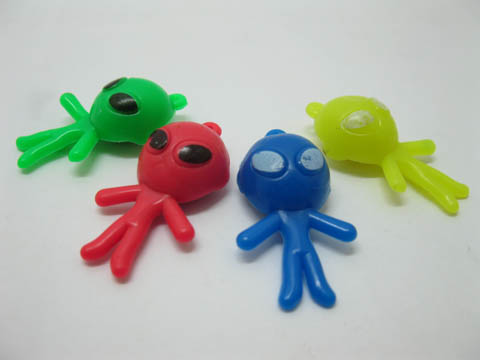 48Pcs Alien Colorful Sticky Toy 44x23mm Mixed Colour - Click Image to Close