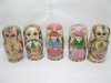 5Sets Russian Wooden 5 Nesting Dolls toy-o10 5Sets Russian Wooden 5 Nesting Dolls toy-o10