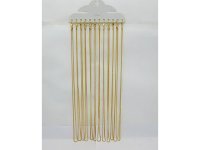 5Sheet X 12 Golden Color Box Chain Necklace 50cm long