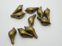 100Pcs Dove Beads Pendants Charms Jewelry Finding 15x5mm