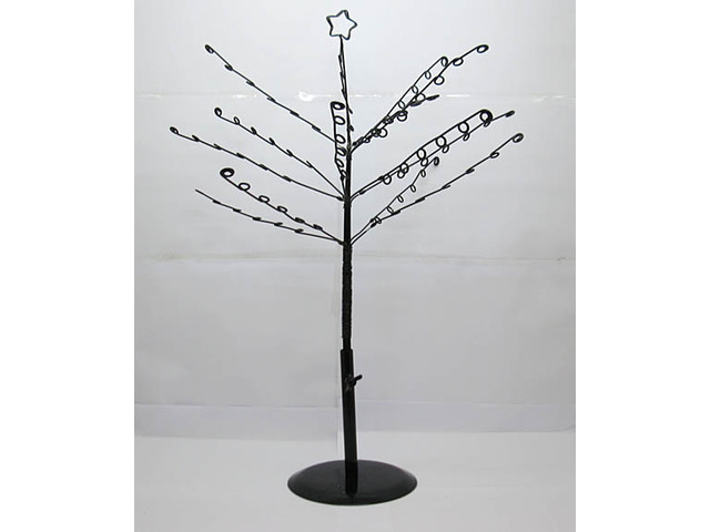 1X Tree Shape Metal Earring Jewelry Display Rack 46x37cm
