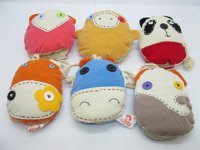 5Pcs Cartoon Rope Drawstring Pull Clasp Key Bag