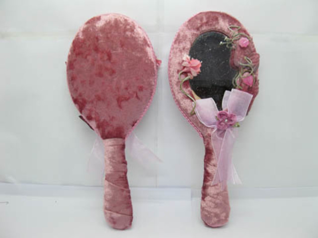 10X Velvet Make-up Hand Held Oval Shaped Mirrors 10X Velvet Make-up Hand Held Oval Shaped Mirrors