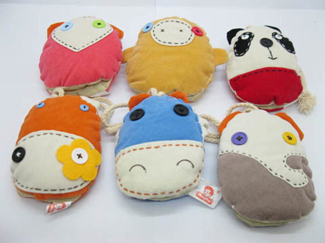 5Pcs Cartoon Rope Drawstring Pull Clasp Key Bag