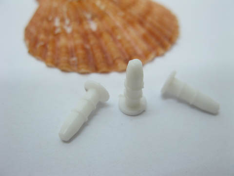 500 Mobile Phone Dustproof Ear Plug Stopper Flat Top White - Click Image to Close