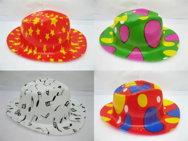 12 Plastic Colorful Cowboy Hat Party Favor Assorted 12 Plastic Colorful Cowboy Hat Party Favor Assorted