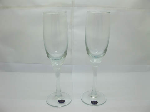 1Boxes X 6pcs Clear Champagne Flute Glass 22cm High - Click Image to Close