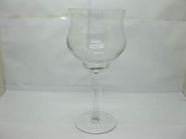 4X Clear Glass Stemmed Votive Candle Holder - Click Image to Close