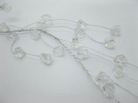 4Pcs Clear Acrylic Beaded Floral Beaded Garland Branch 4Pcs Clear Acrylic Beaded Floral Beaded Garland Branch