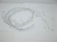 4X Clear Acrylic Beaded Floral Beaded Garland Branch - Teardrop 4X Clear Acrylic Beaded Floral Beaded Garland Branch - Teardrop