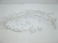4X Clear Acrylic Beaded Floral Beaded Garland Branch - Diamonds 4X Clear Acrylic Beaded Floral Beaded Garland Branch - Diamonds