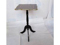 New Wooden Square Side Table on Pedestal