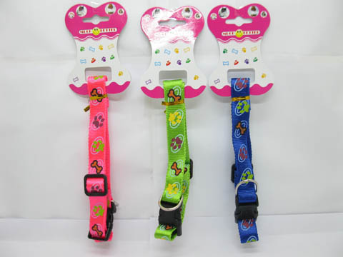 6Pcs Dogs Collars 2cm Wide w/Side Release Buckles Mixed - Click Image to Close