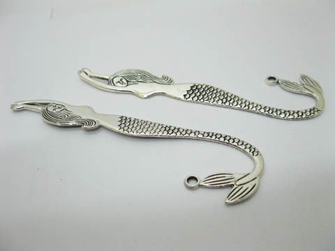 20Pcs Sliver Plated Mermaid Bookmark 12cm Long - Click Image to Close