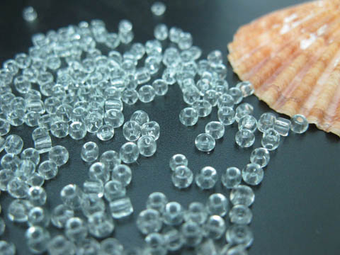 1Bag X 30000 Clear Glass Seed Beads 2mm - Click Image to Close