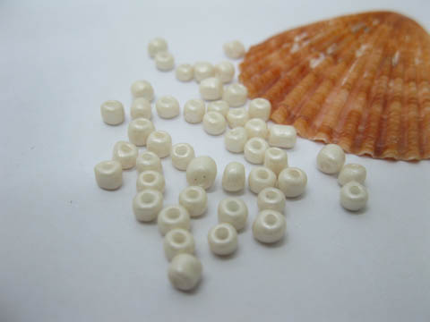 1Bag X 5000Pcs Opaque Glass Seed Beads 3.5-4mm Ivory - Click Image to Close