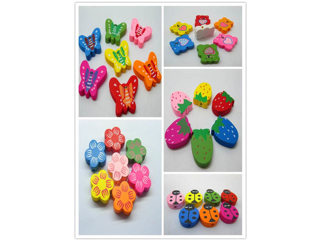 300 Lovely Wooden Beads Craft Favor 5 Style 300 Lovely Wooden Beads Craft Favor 5 Style