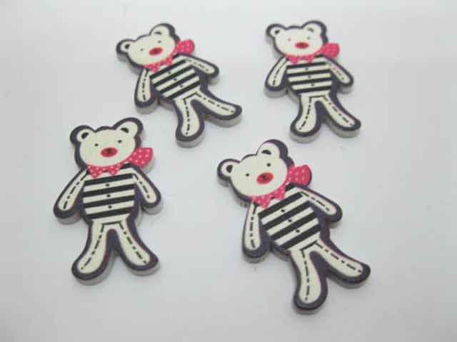98 Bear Craft Embellishment Scrapbooking 36x22mm - Black 98 Bear Craft Embellishment Scrapbooking 36x22mm - Black