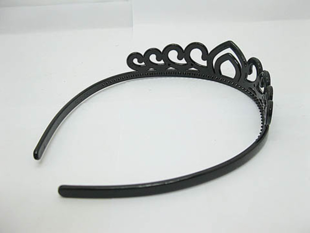 12 New Black Tiara Design Hairbands Hair Clips 12 New Black Tiara Design Hairbands Hair Clips