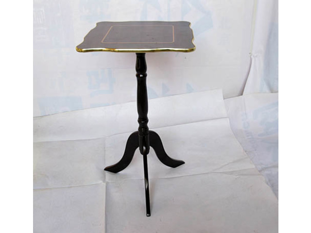 New Wooden Square Side Table on Pedestal