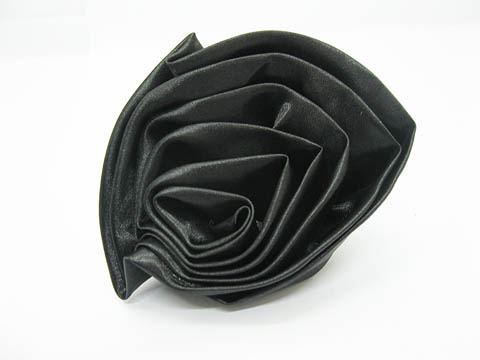 100Pcs Black Hand Craft Rose Flowers Embellishments - Click Image to Close