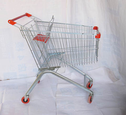1X New Supermarket Shopping Cart/Trolley 125 liter - Click Image to Close