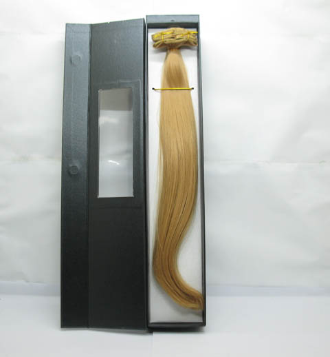 20Pcs New Long Hair Extensions 42cm Long - Blonde - Click Image to Close