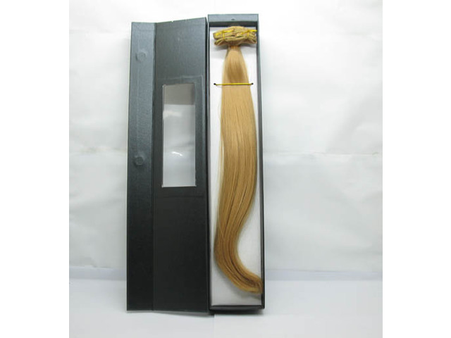 20Pcs New Long Hair Extensions 42cm Long - Blonde - Click Image to Close