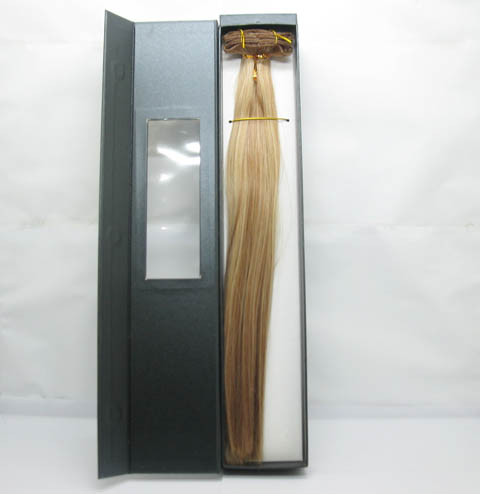 20Pcs New Long Straight Hair Extensions 42cm Long -Marilyn Blond - Click Image to Close