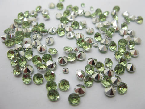 2x250gram (4300Pcs) Green Diamond Confetti Wedding Table Scatter - Click Image to Close