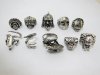 24X Men's Scary Design Metal Rings Assorted 24X Men's Scary Design Metal Rings Assorted