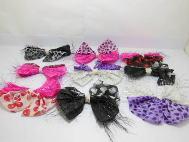100 Bowknot Bow Tie Decorative Applique Embellishment w/Tinsel