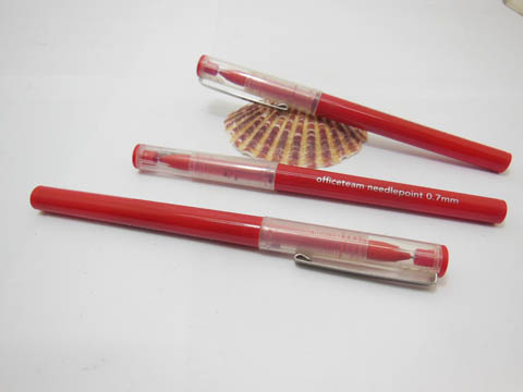 50 Red Gel Ink Pen 0.7mm For Business Office - Click Image to Close