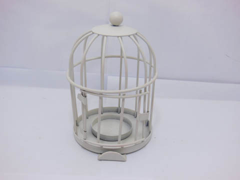 4X White Birdcage Tealight Placecard Candle Holder Wedding Favor - Click Image to Close