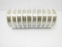 10 Rolls X 8Meters Copper Line Tiger Tail Wire 0.5mm Silvery
