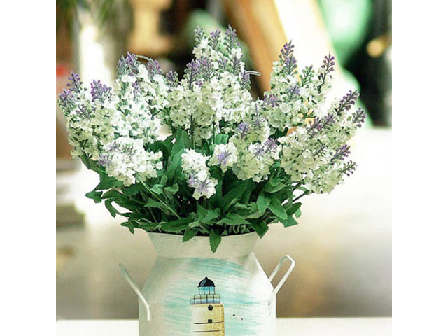 10Bundle X 10Pcs White Purple Artificial Lavender Flower Home D? - Click Image to Close