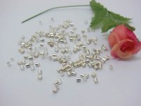 10000 Silver Plated Metal Tube Crimp Bead 2mm 10000 Silver Plated Metal Tube Crimp Bead 2mm