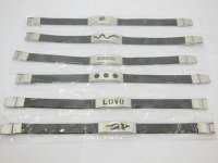 12 Tribe Stainless Steel Men Rubber Bracelets 12 Tribe Stainless Steel Men Rubber Bracelets