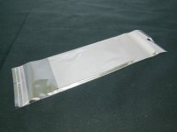 1000 Clear Self-Adhesive Seal Plastic Bags 18x5cm W/Hole