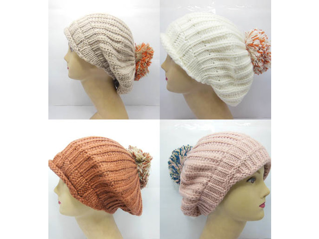 5X New Fashion Caddice Beret Hat Mixed Color