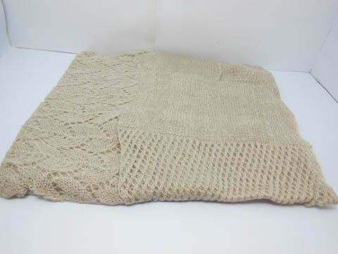 4Pcs Irregular Crochet Shawl Wrap Scarf - Grey - Click Image to Close